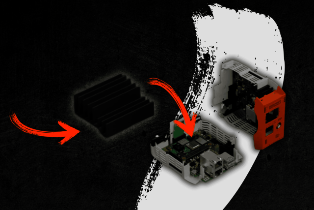 Industrial Raspberry Pi with integrated heat sink