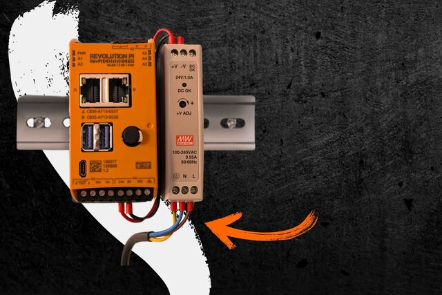 Industrial Raspberry Pi with industrial-grade power supply