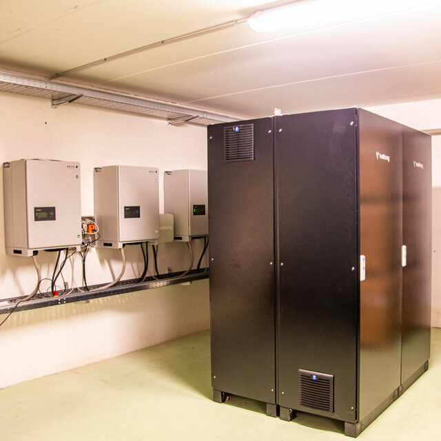 Voltfang ticari enerji depolama sistemi.