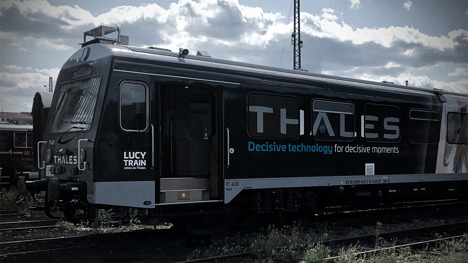 Smart Rail – On display is Lucy, a laboratory train from Thales Germany